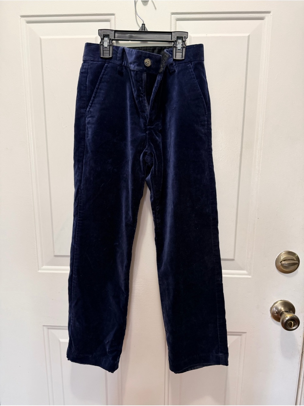Boy’s Navy Velvet Dress Pants